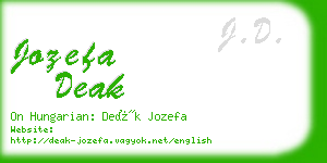 jozefa deak business card